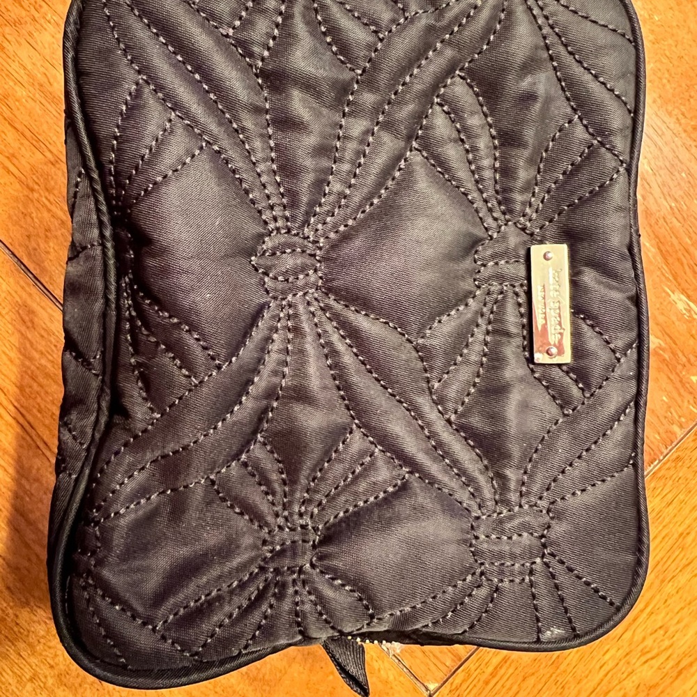 Black Quilted Pouch-Kate Spade